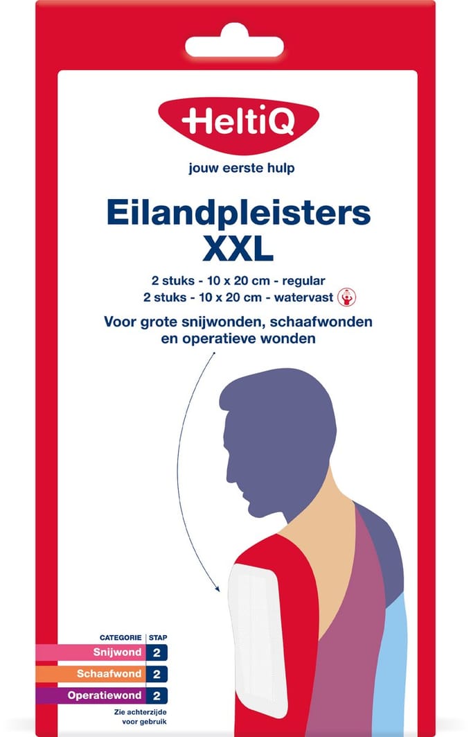 Heltiq Eilandpleisters XXL 4 Stuks