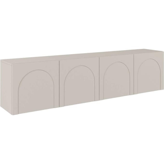 Selsey ARKADIA - TV-kast en gefreesde fronten, Kasjmiergrijs 200 cm