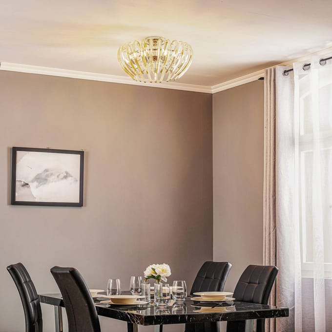 Schuller Valencia Plafondlamp Ariadna kristal crème