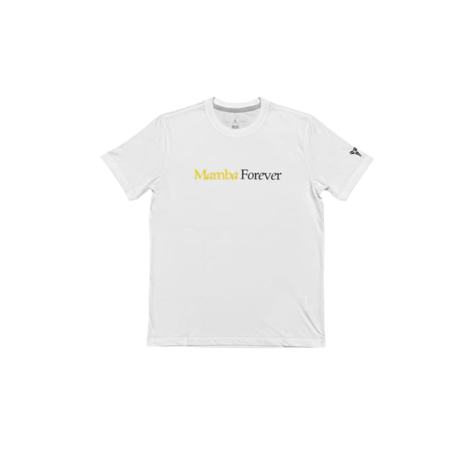 Jordan Mamba Forever Kobe Pull à col rond Manches courtes Confortable T-shirt Unisexes Hauts CD2608-100 2XL white