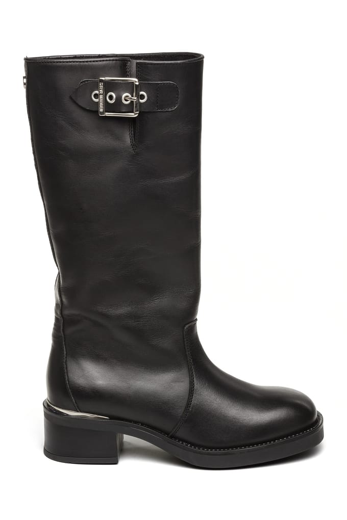 Steve Madden Bonna Boots Black Leather Maat: 37 | Laarzen Outlet | Dames | Zwart
