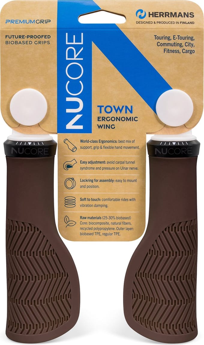 Herrmans Town Wave Handvatten Bruin 130 mm