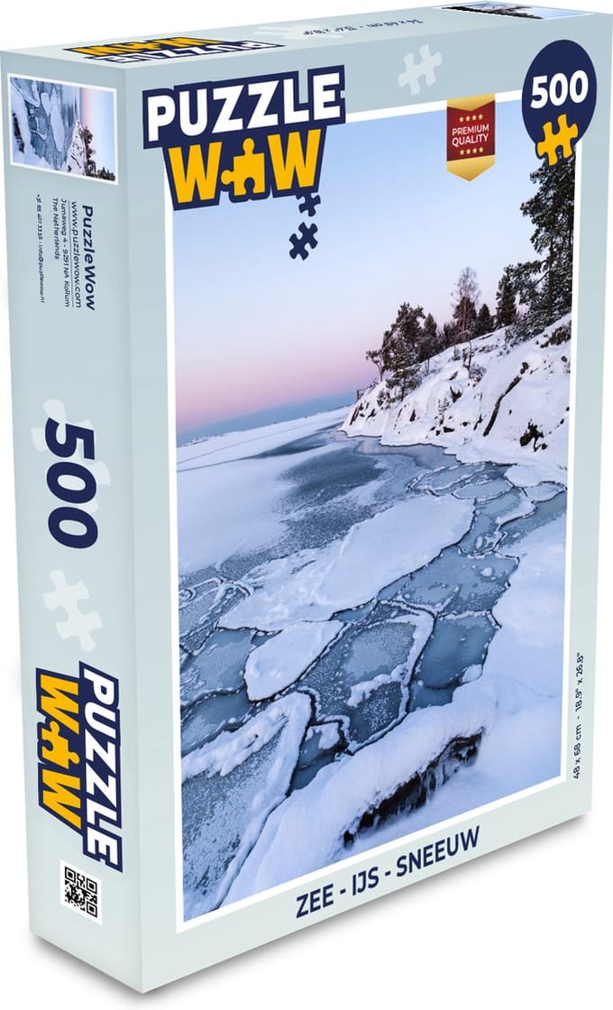 Puzzel Zee - IJs - Sneeuw - Legpuzzel - Puzzel 500 stukjes