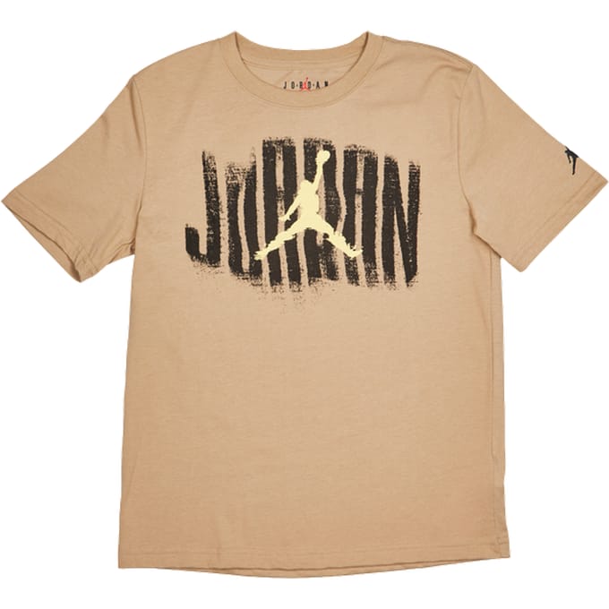Jordan Distressed Gfx T-shirts Kinder - Bruin - Maat 128 - 137 CM - Katoen Jersey