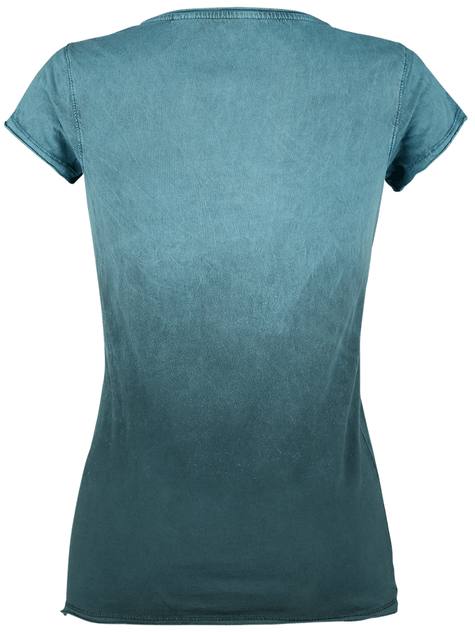 Outer Vision T-shirt - Sasha - M tot XXL - voor Vrouwen - turquoise