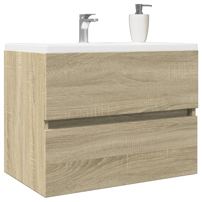 vidaXL - Wastafelkast - 60x38,5x45 - cm - spaanplaat - sonoma - eikenkleurig
