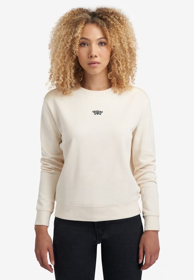 A-dam Mother Moth - Sweater - Katoen - Trui - Dames - Beige