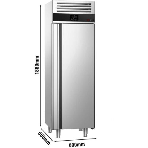 GGM Gastro Kühlschrank Edelstahl PREMIUM - 400 Liter - mit 1 Tür Zilver