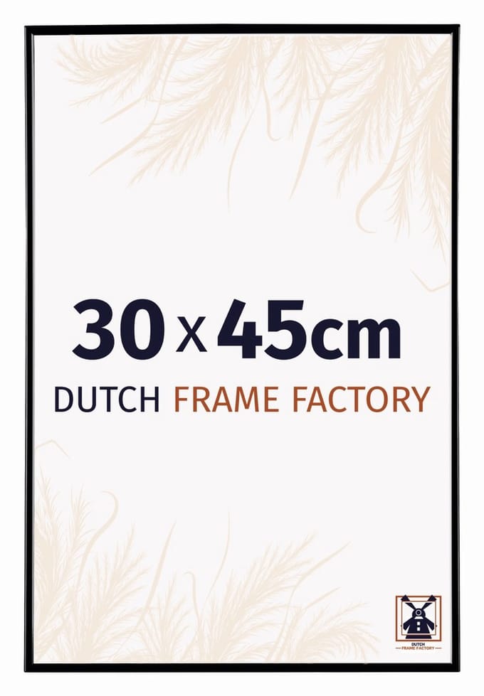 Fotolijst 30x45 cm - Kunststof - Zwart Hoogglans - Easy