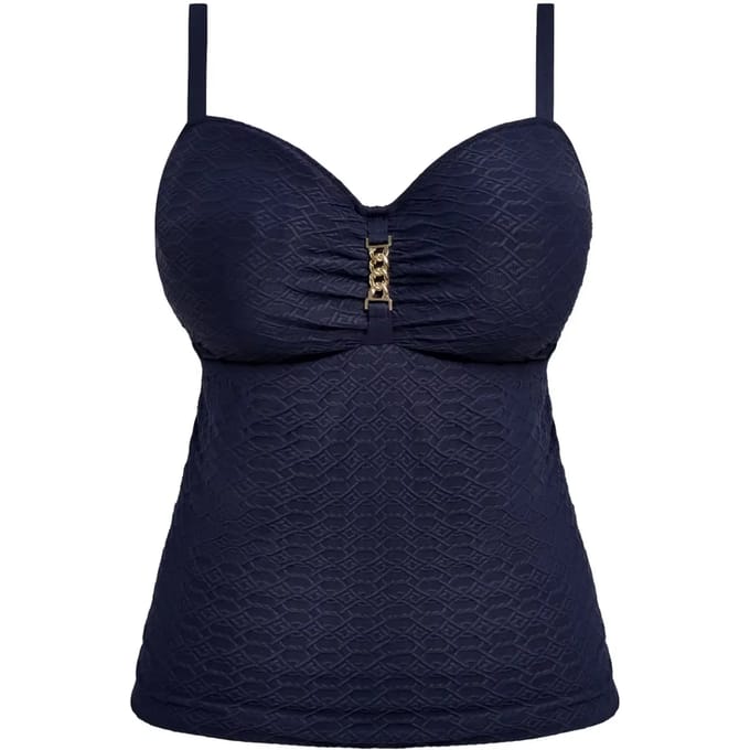 Fantasie - Azores Midnight Tankini Top – Beugel Tankini – Luxe Structuur & Perfecte Support - 80-95 E