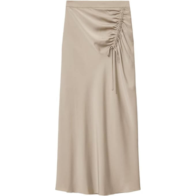 AllSaints Alexia Skirt Taupe Grey Größe: 2 | Maxiröcke Outlet | Damen | Schwarz