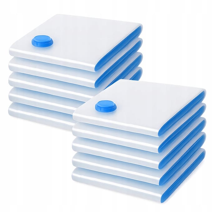 Vacuüm Opbergzakken Set - 80x100 cm - 10 stuks - Ruimtebesparing - Vacuümzakken