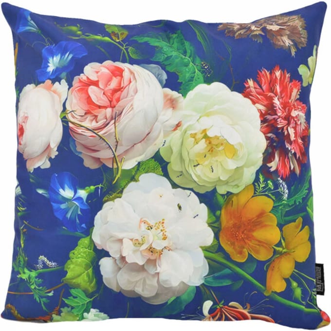 Gek op kussens! Sierkussen soft colorful flowers | 45 x 45 cm | katoen/polyester