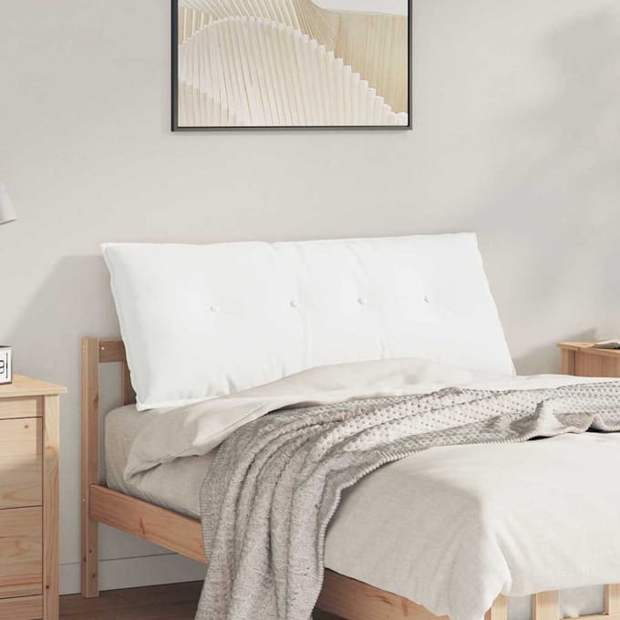 vidaXL - Rugkussen - Wit - 200 - x - 19 - x - 50 - cm - Stof