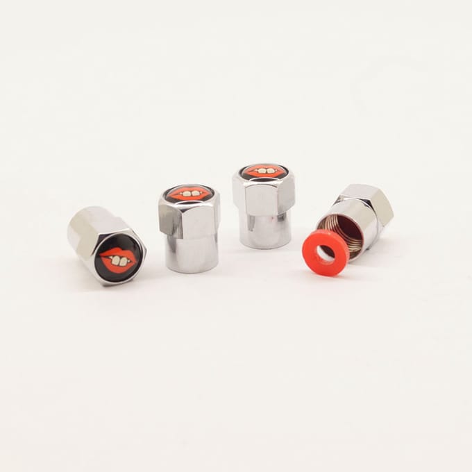 Schrader (auto) ventiel - Zilver tandjes aluminium met afdichting