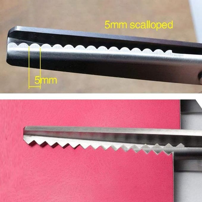 Professionele Zigzag Schaar Kleermakersschaar Stofschaar voor Kleermaker black