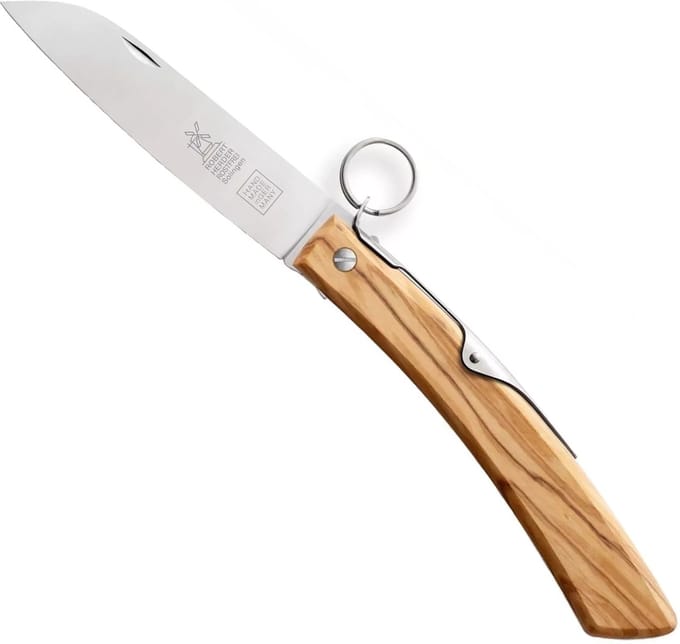 Robert Herder IBEX – Zakmes – Inklapbaar – Lemmet 120 mm – RVS – Heft Olijfhout
