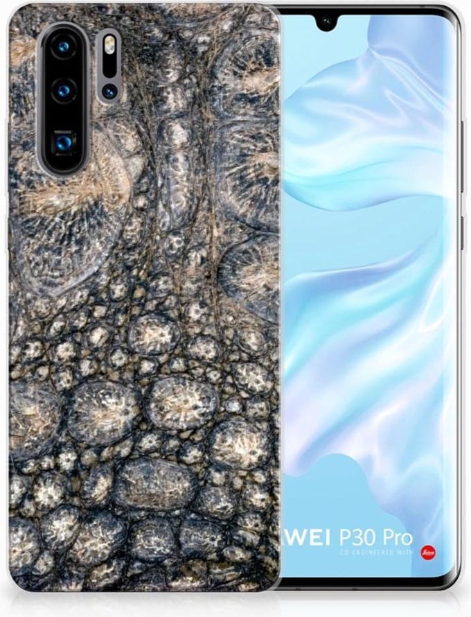 Huawei P30 Pro TPU Hoesje Krokodillenprint