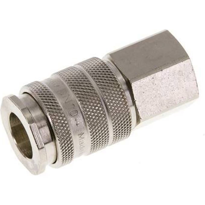 Vernikkeld Messing DN 10 Luchtkoppeling Snelkoppeling G 1/4 inch Binnendraad - CLS10-F-BN-014