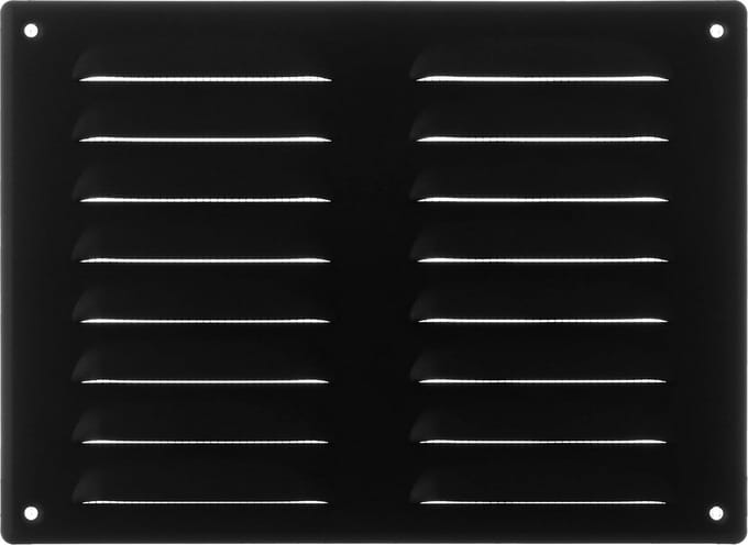 Ventilatierooster Plaatstaal 260x190 mm Antraciet met Insectenwering