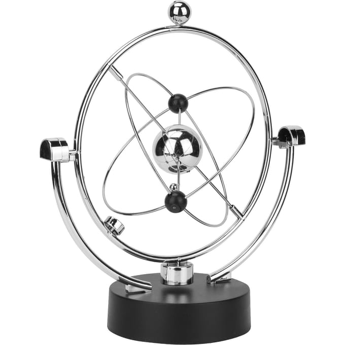 Kinetische Kunst Asteroïde Elektrische Astronomie Kit Perpetuum Mobile USB Batterij Voeding white
