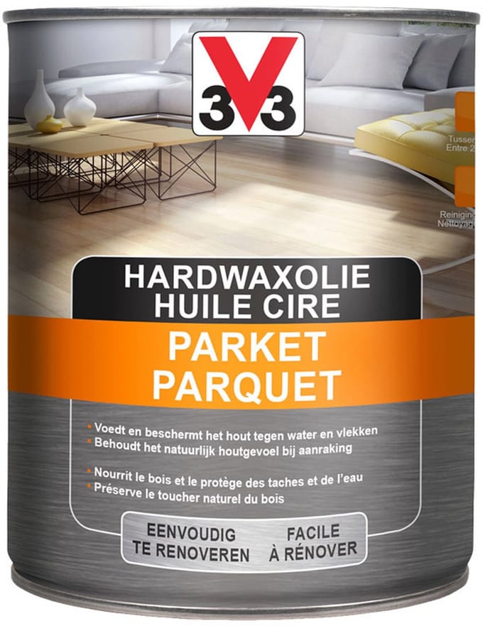 V33 Parket - Donkergrijs - 2,5 l - 30 m²/l