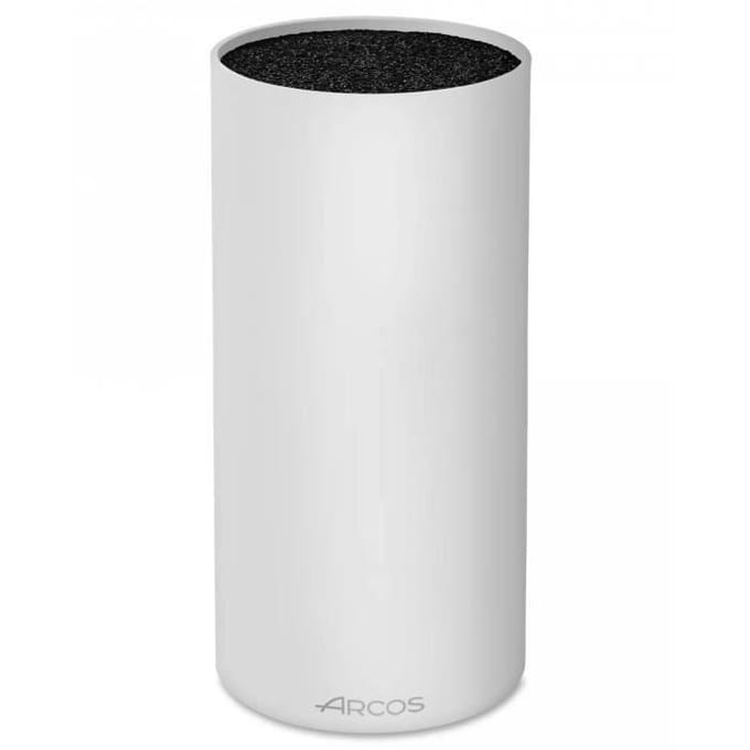 Bloc à Couteaux - ARCOS - Rond Universel - Blanc - 110 x 225 mm - Plastique blanc