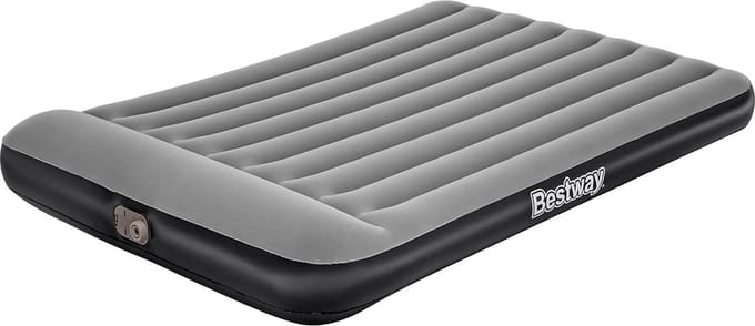 Luchtbed - Opblaasbaar Matras - Logeren Thuis - Geïntegreerde Pomp - 203 x 152 cm - Blauw