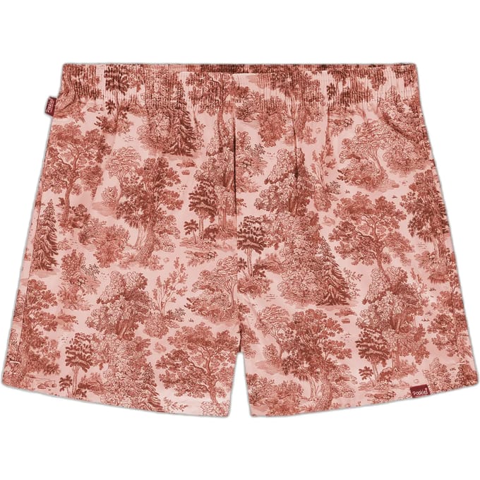 Pockies heren wijde boxershort scenic rood