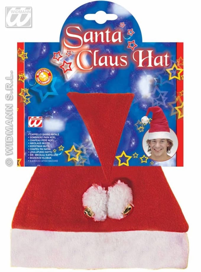 Kerstman Hoed Met Klokken