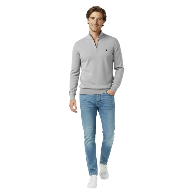 Jack Wills Heren Trui met trechterhals (Licht as gemêleerd)