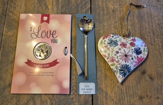 I love you cadeau/ brievenbus cadeau/hart/lepel/luxe kaart/blossomnextlevel