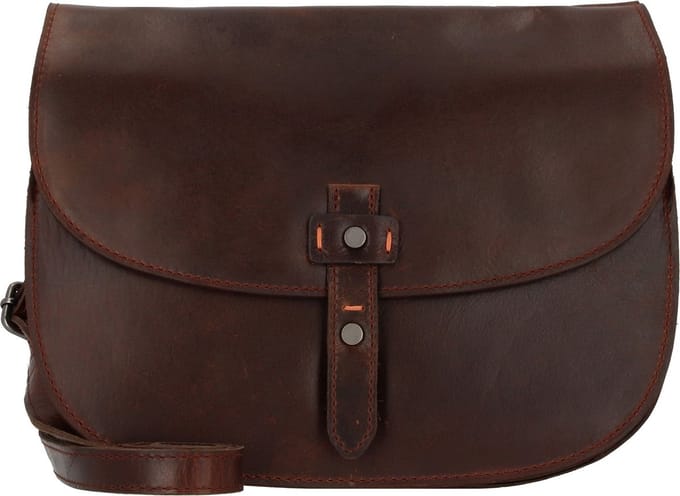 HAROLD'S Leren Schoudertas Aberdeen Slingbag Brown Donkerbruin