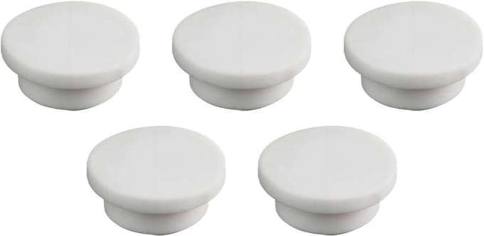 Afvoerstoppers Bad - Gootsteenpluggen Set - Water Dicht Maken - Lekvrije Afdichting - 5 Stuks - Wit