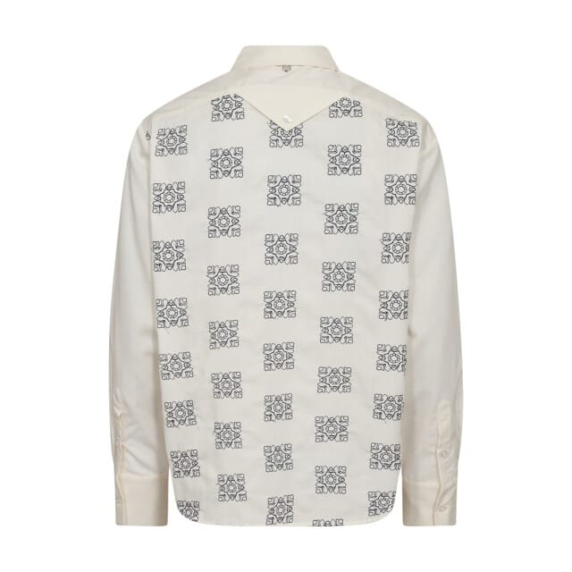 Mos Mosh 173000 180 mosmosh mm weina geo shirt ecru