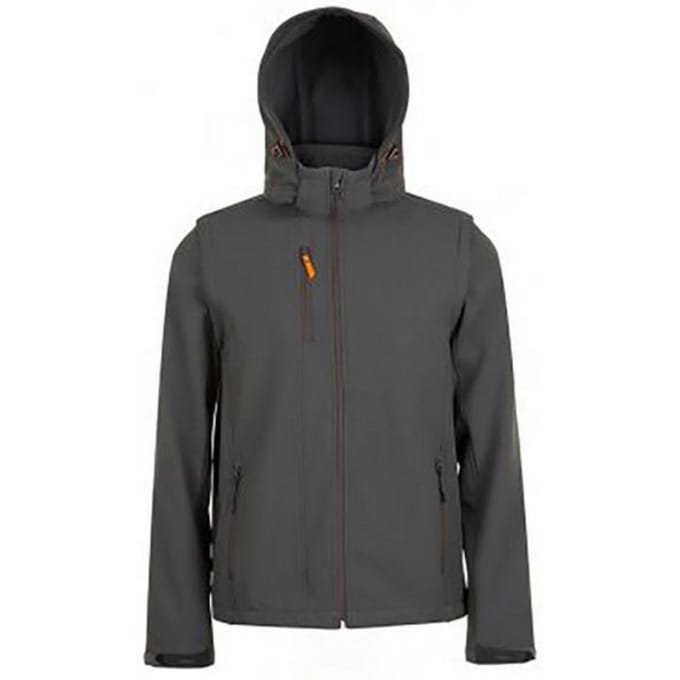 SOLS Herenslaapzak Pro Softshell Jacket (Houtskool)