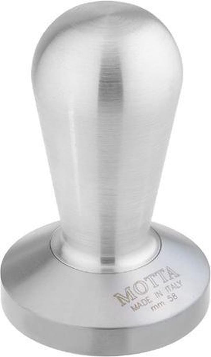 Motta Koffie Tamper Aluminium met RVS convex base - 58 mm
