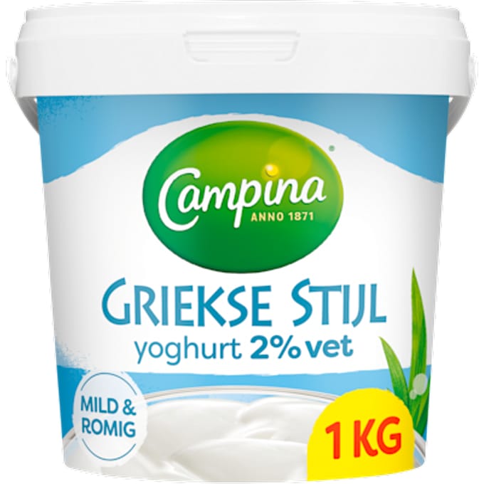 Yoghurt Griekse stijl naturel 2% vet