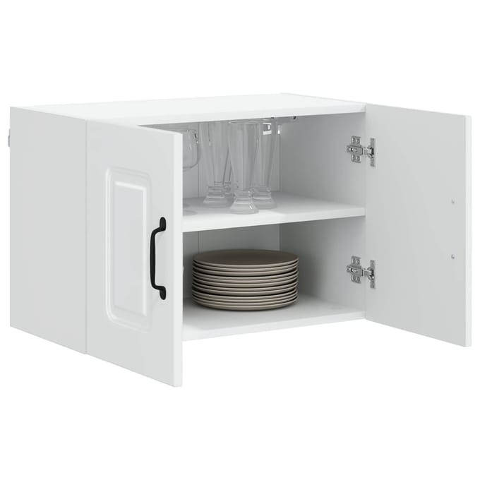 vidaXL - Vaatwasserpaneel - met - 2 - deuren - KALMAR - Wit - 60 - x - 31 - x - 40 - cm