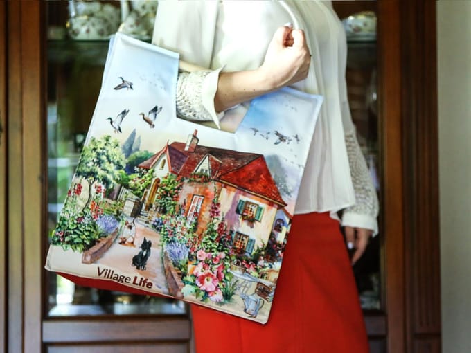 Stijlvolle modellen met houten handvat - Village Life