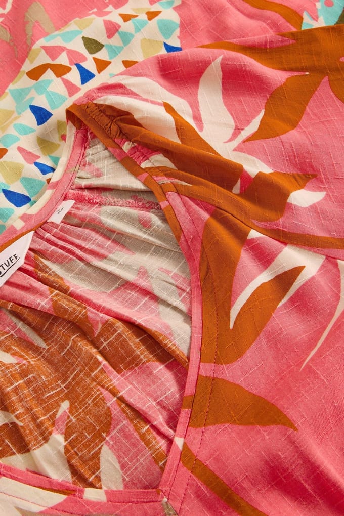 White Stuff Imogen Midi Dress Pink Multi Taglia: 8 REGULAR | Abiti Midi Outlet | Donna | Rosa