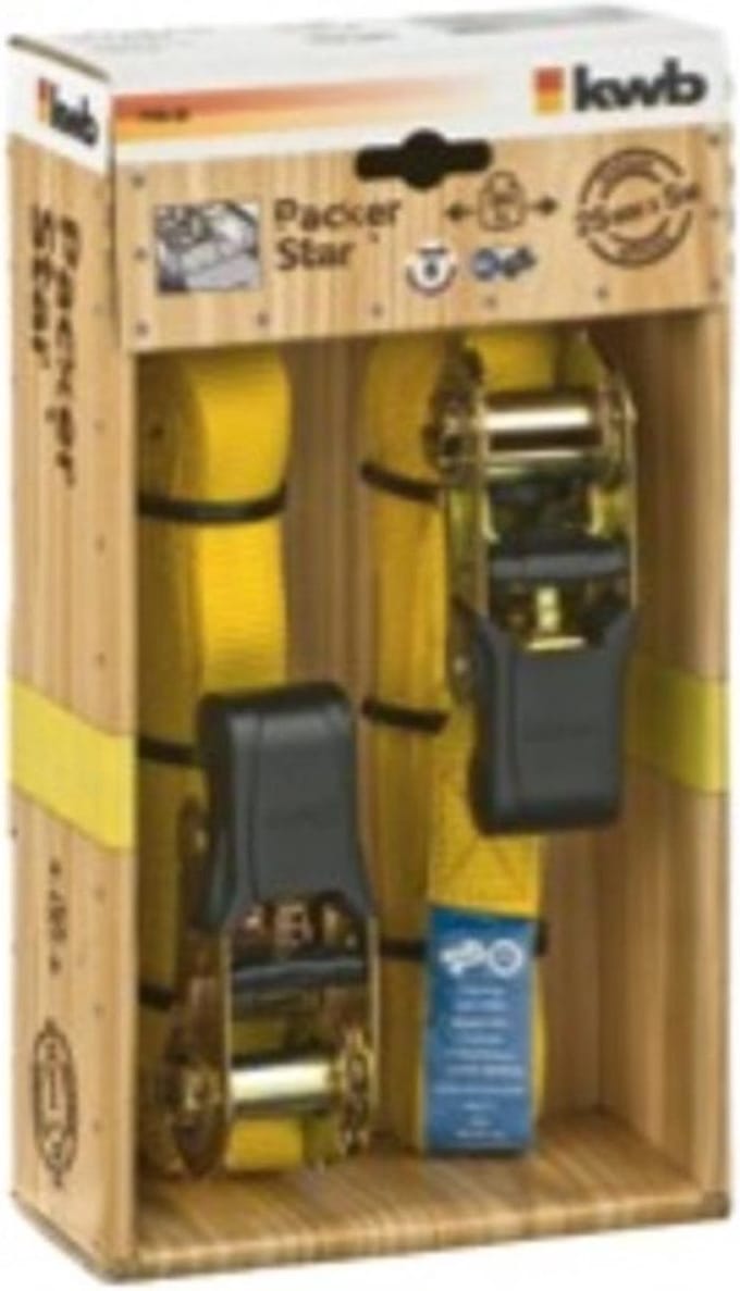 KWB spanband met ratel 5,0 m x 25 mm set van 2