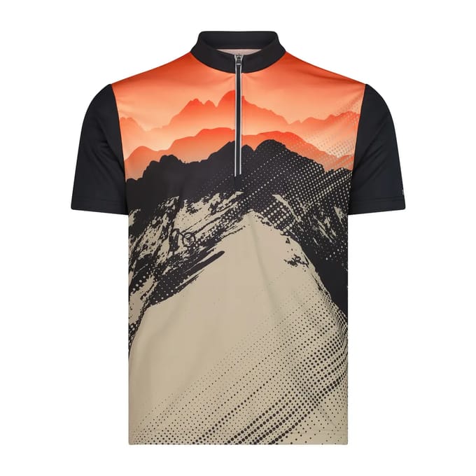 Geprinte T-shirt met rits CMP