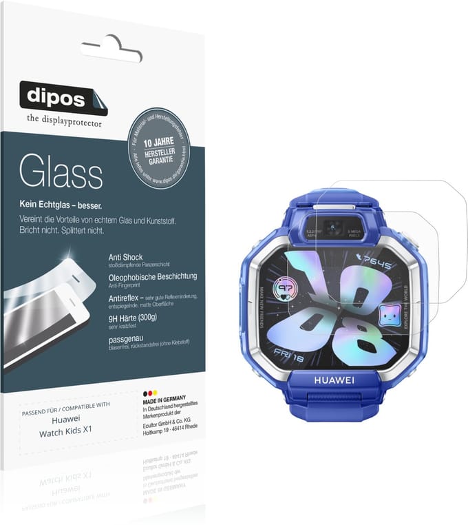 dipos – 2x Matte Pantserfolie geschikt voor Huawei Watch Kids X1 | 9H Screenprotector