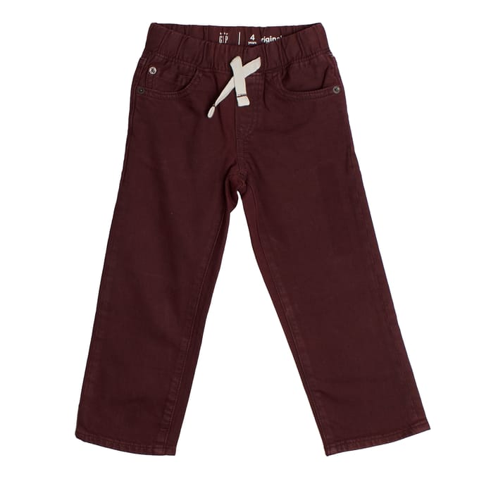 Lange jongensbroek met elastiek in de taille 438760