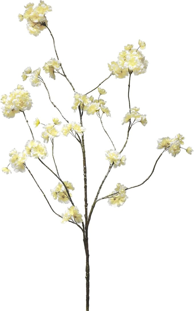 Kunstbloem Kersenbloesem 126 cm wit