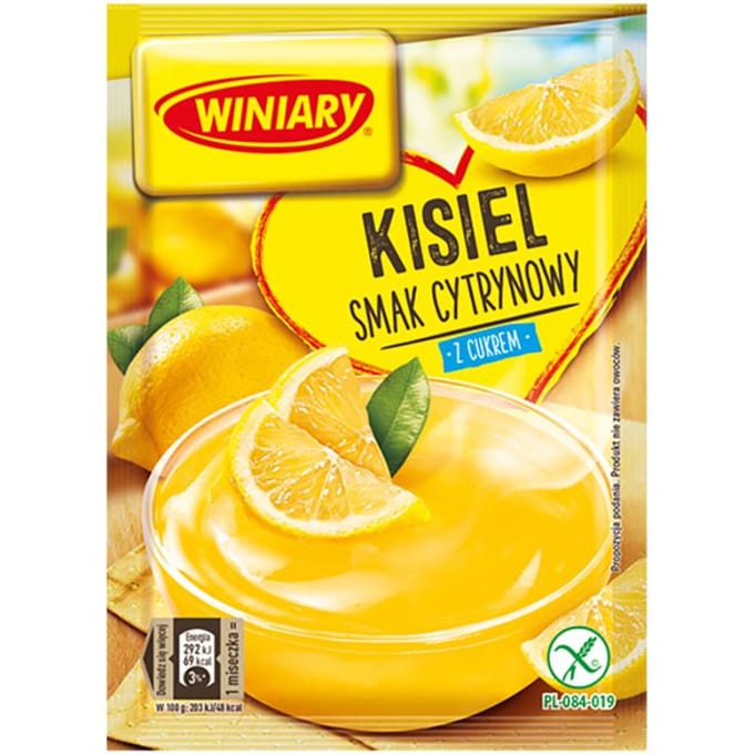 Winiary Pudding met suiker smaak citroen 77 g
