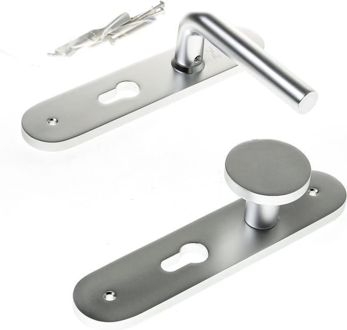 Knop-/krukgarn.alum.L-model F1 afger.PC55 RS