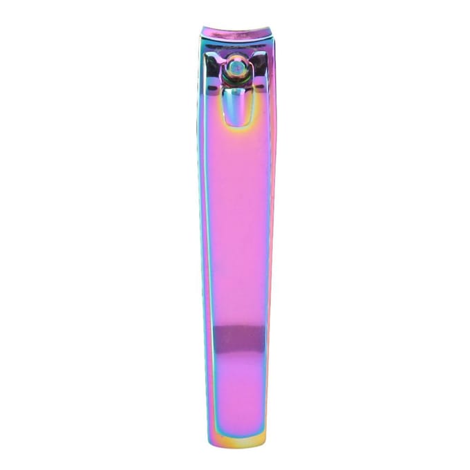 Coupe-ongles plaqué Acier au carbone Couleur dégradée Tondeuse à ongles à la mode Outil de manucure pink