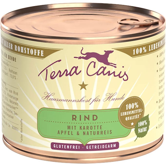 Terra Canis 6 x 200 g - Rund met Groenten, Appel & Rijst